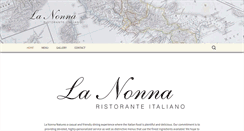 Desktop Screenshot of lanonnaristorante.com