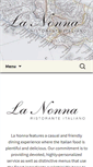 Mobile Screenshot of lanonnaristorante.com