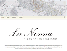 Tablet Screenshot of lanonnaristorante.com